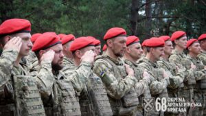 У бердичівській бригаді вчергове провели урочисте вручення беретів